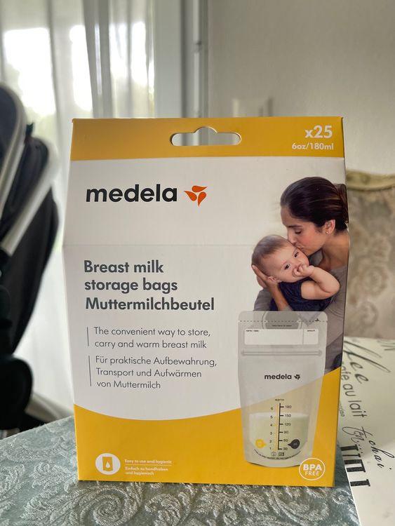 Muttermilchbeutel 10 Stück - BPA-frei & Selbststehend