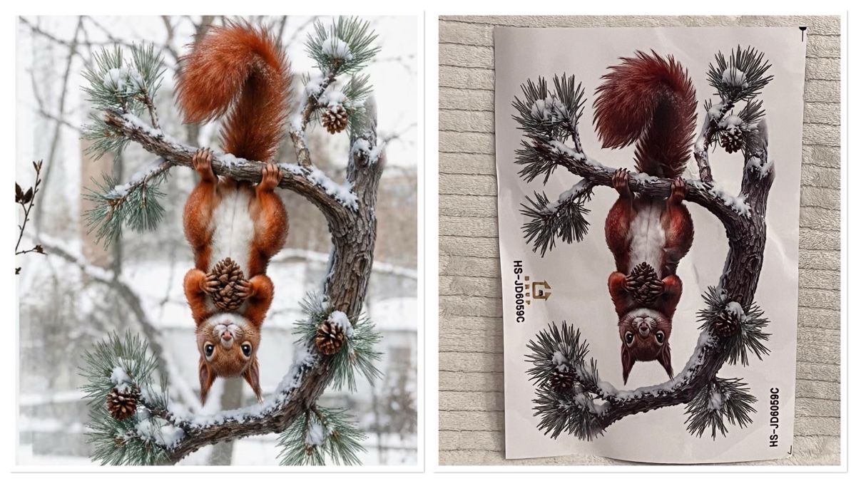 Tutte le decorazioni: Fensterbild Eichhörnchen Motiv – Nuovo e nell'imballaggio originale da Oberegg venduto da MZ_DiesundDas