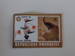 Rwanda Briefmarke Expo '70 Osaka Japon