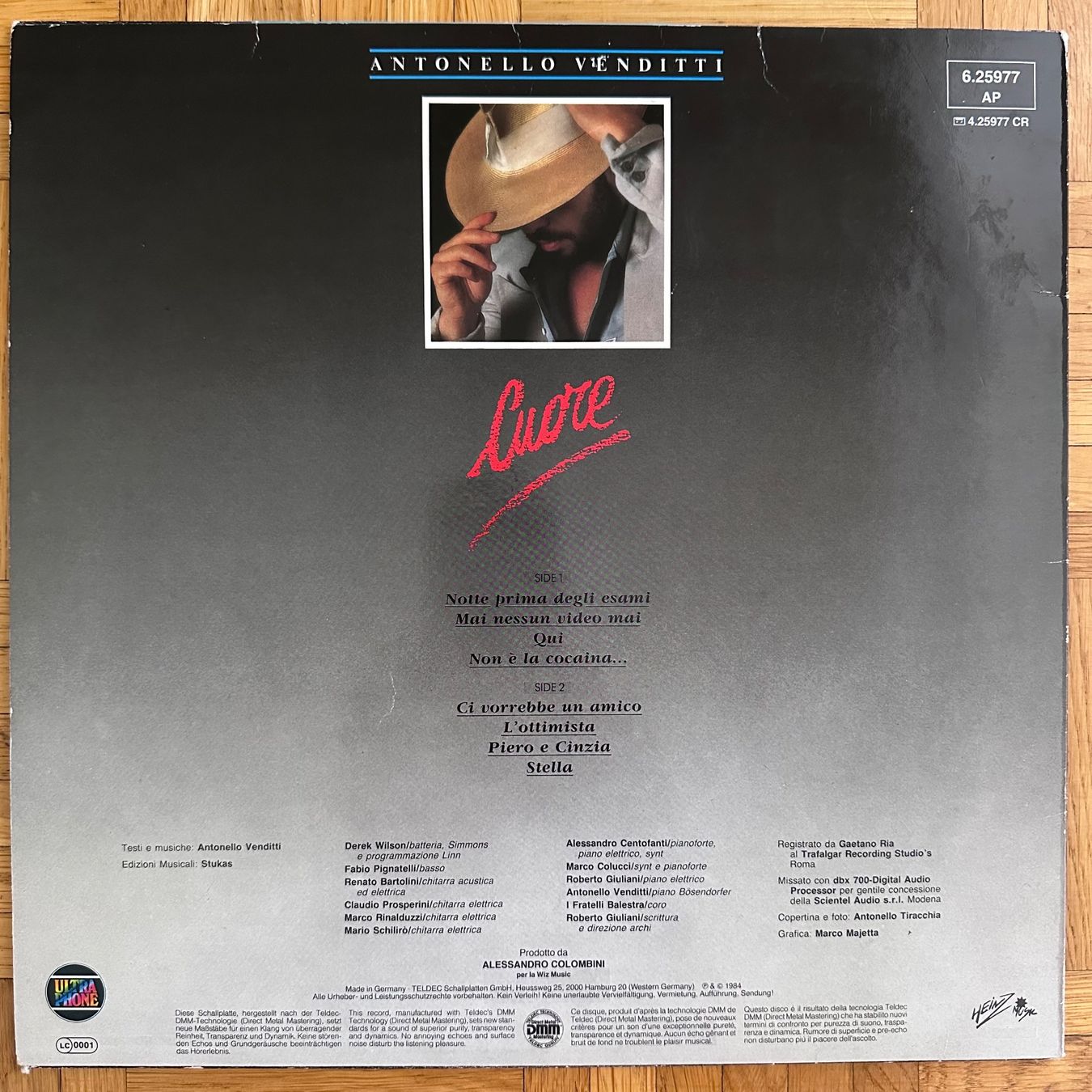 Dischi in vinile: LP - Antonello Venditti - Cuore – Usato da Breganzona venduto da Onairda75 1