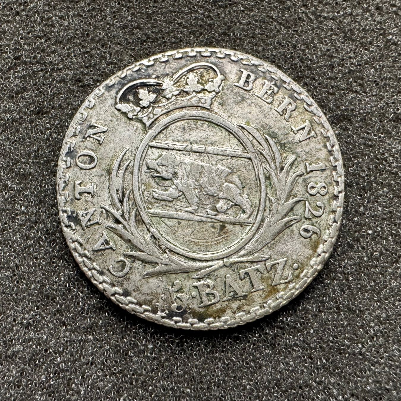 Tutti le monete: 5 Batzen Silber Kanton Bern 1826 – Usato da Reitnau venduto da tb-muenzen 1