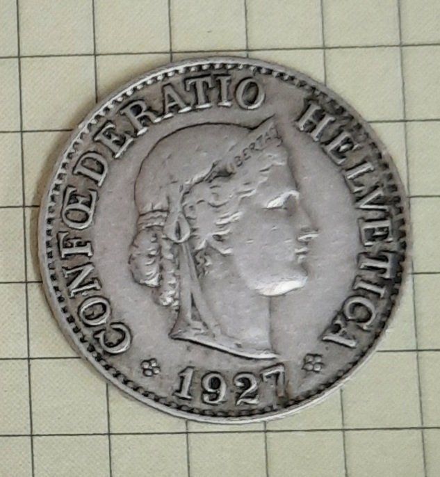 Alle Münzen: 1927, 10 Rappen – Gebraucht aus Ettenhausen TG von elgravuro