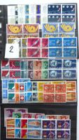 4er Blocks Serien 1968,73,84 mit 1. Tagstempel