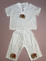 Süsser Jungen Sommer set Elefanten weiss Gr. 98/104