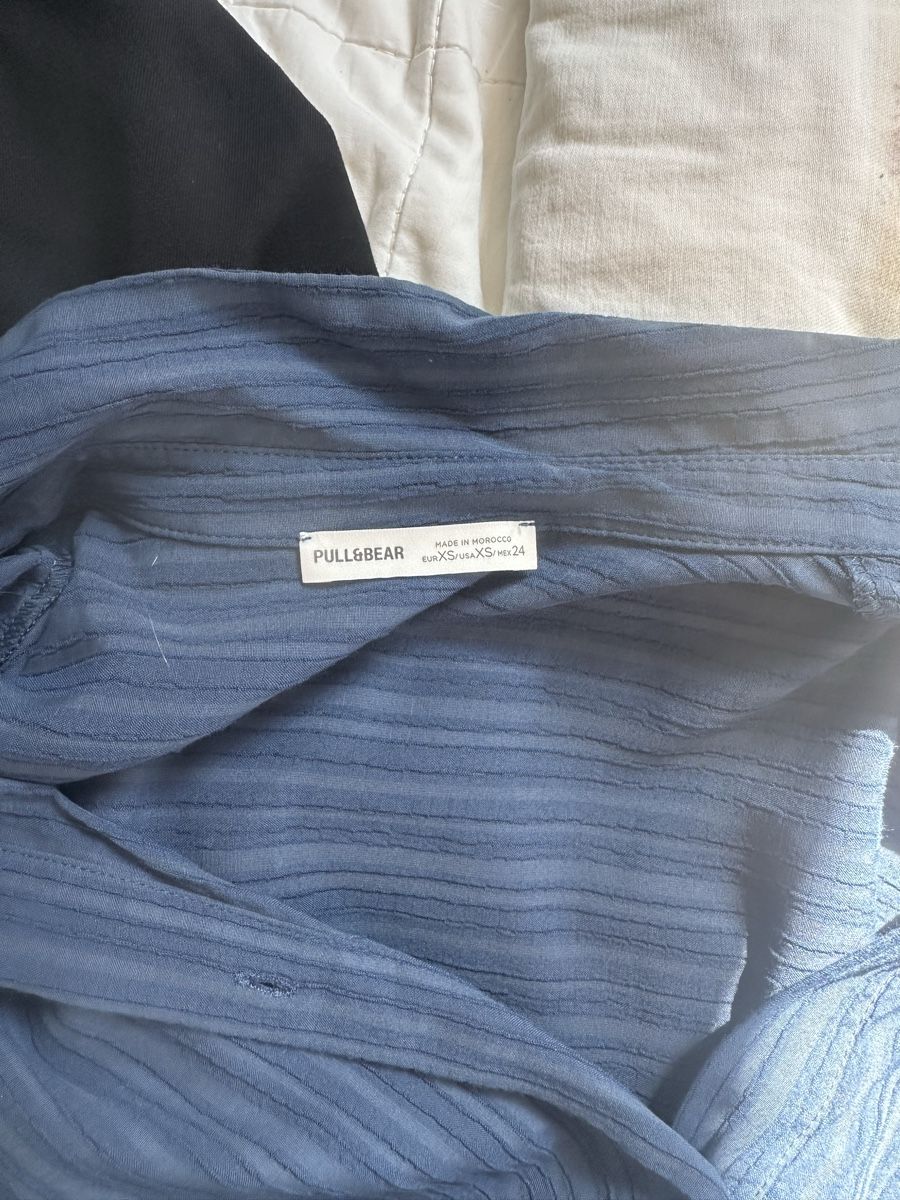 Pull&Bear Blusen: Damen Hemd Pull&Bear blau – Neu (gemäss Beschreibung) aus Grafstal von jes_t6s7 3
