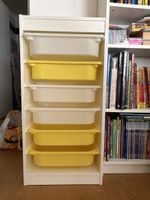 Regaleinsatz mit 7 Schubladen gelb weiss IKEA 40 Zeichen