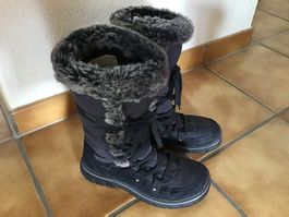 Winterstiefel für Damen mit Fellbesatz
