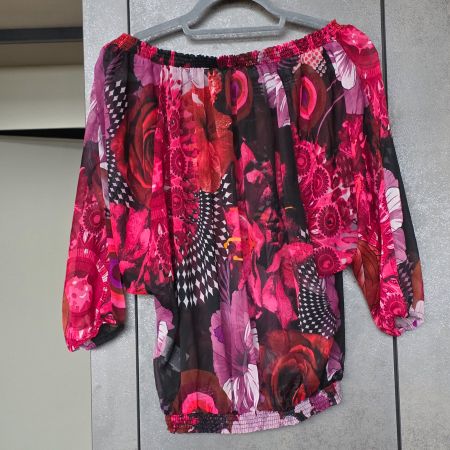 🐸 DESIGUAL CARMEN BLUSE S LUFTIG LEICHT