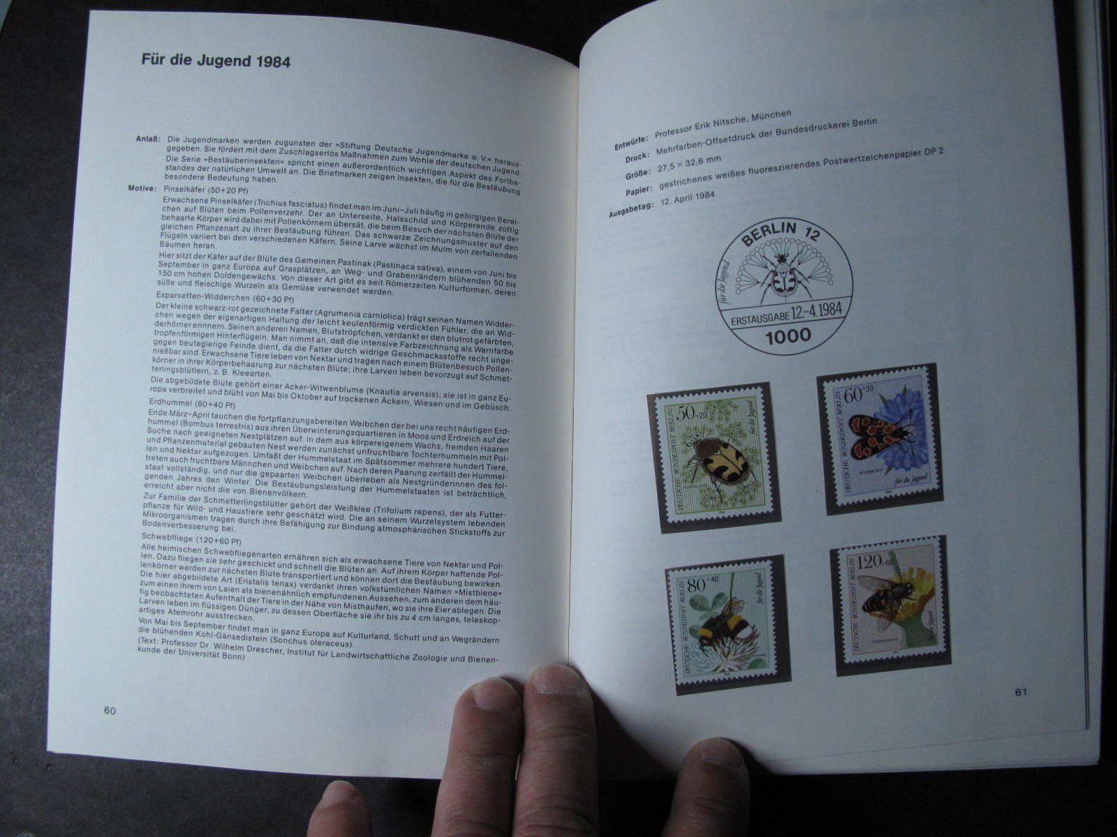 Album: BRD & Berlin 1984 Sonderpostwertzeichen buch ** – Usato da Wil SG venduto da fva01 3