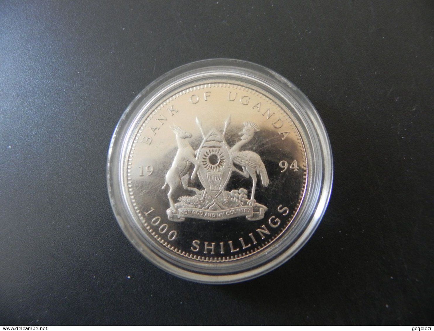 Tutti le monete: Uganda 1000 Shillings 1994 - Matterhorn – Usato da Biel/Bienne venduto da Gogolozi 1