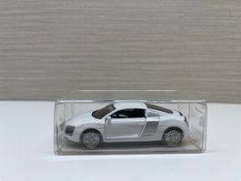 Audi R8 Coupe, Weiss, Modellauto, Sammlerstück, Top! 1:64