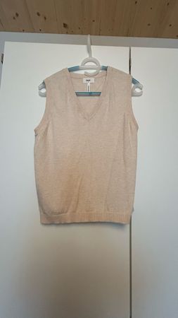 Weste Objekt Strick beige Grösse S guter Zustand