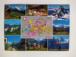 Schweiz, 9 Bild AK, Champery etc. dat 1969