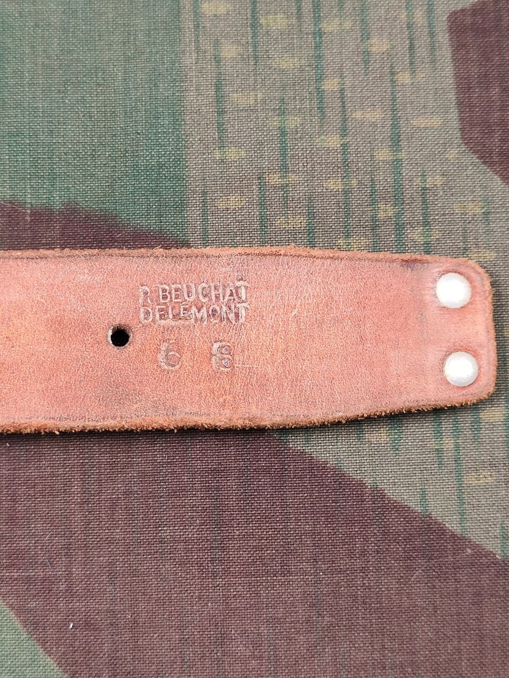 Schweizer Armee Uniformi: Leibgurt Ord. 1949, 100 cm – Usato da Bauma venduto da SwissMilitaria 2