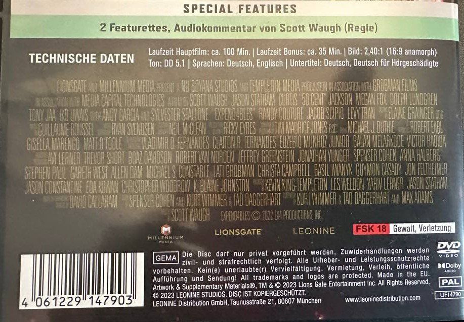 Tutti i DVDs: 4 DVDs The Expendables 1-4 Action Filme – Usato da Beringen venduto da Mantafisch1 9