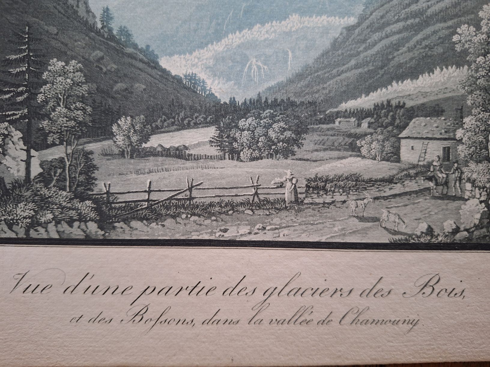 Incisioni: GLACIER DES BOIS ET DES BOSSONS. VALLEE DE CHAMONY – Usato da Bevaix venduto da bohrap 2
