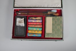 Asiatisches Kalligrafie Set mit Tusche & Pinseln