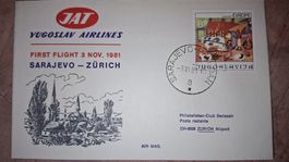 Swissair Sarajevo - Zürich 03.11.1981