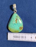 Pendentif / Anhänger Argent 925 & Turquoise / Türkis 35mm