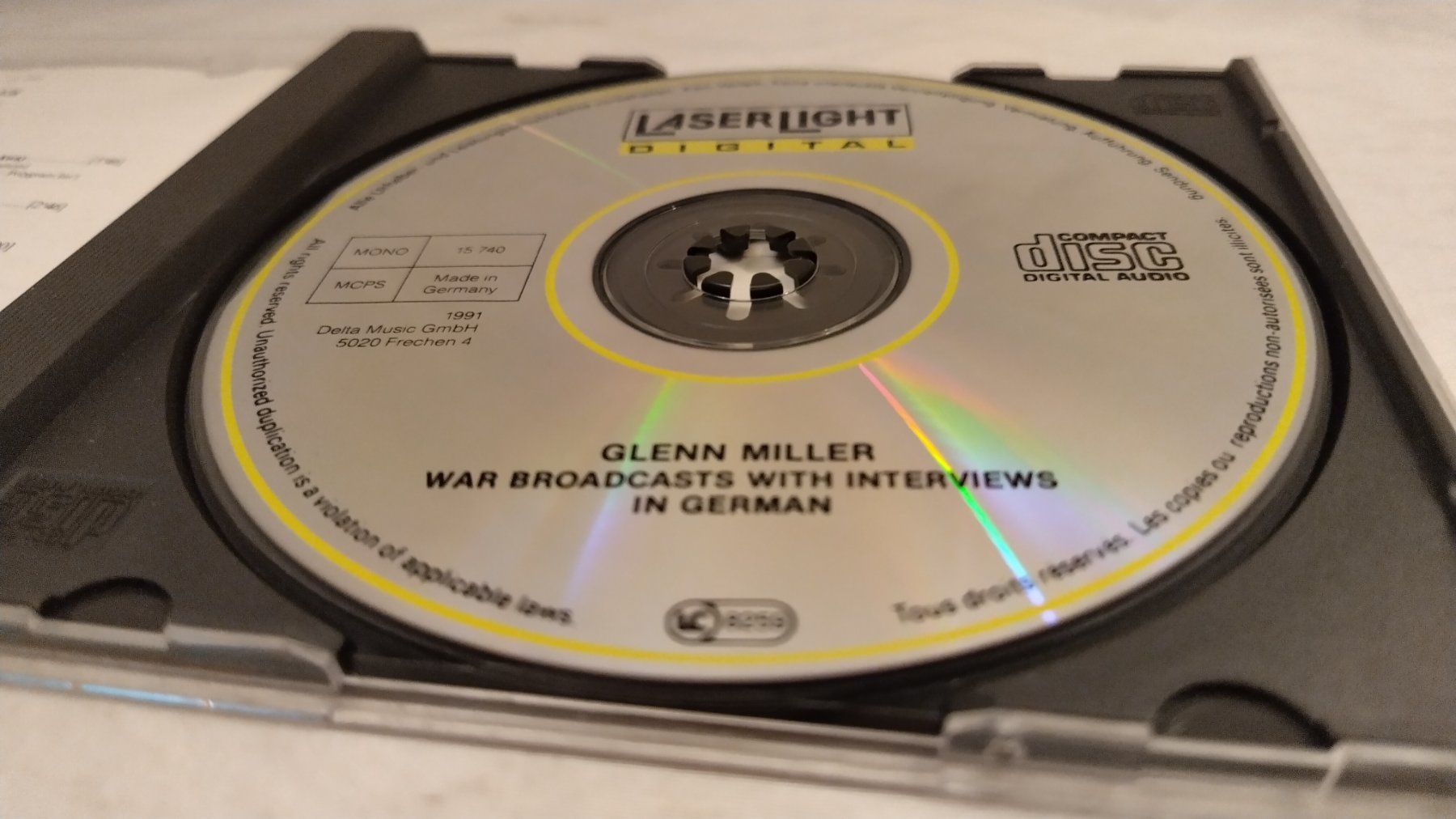 CD: Glenn Miller - War Broadcasts / CD with Interviews in German – Usato da Bellach venduto da JingleJerry 2