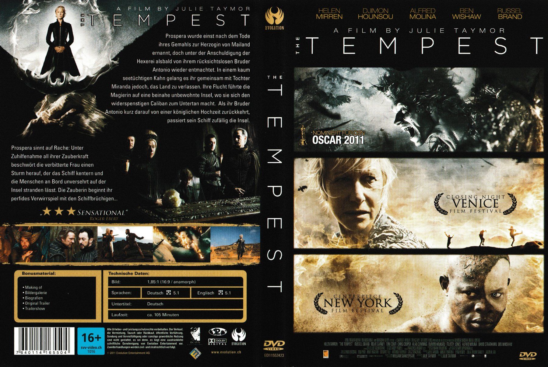 Tutti i DVDs: DVD - The Tempest – Usato da Langnau am Albis venduto da MediaRescuerKeLoX