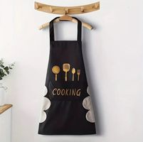 Schwarze Kochschürze - "Cooking" - Neu Schürze