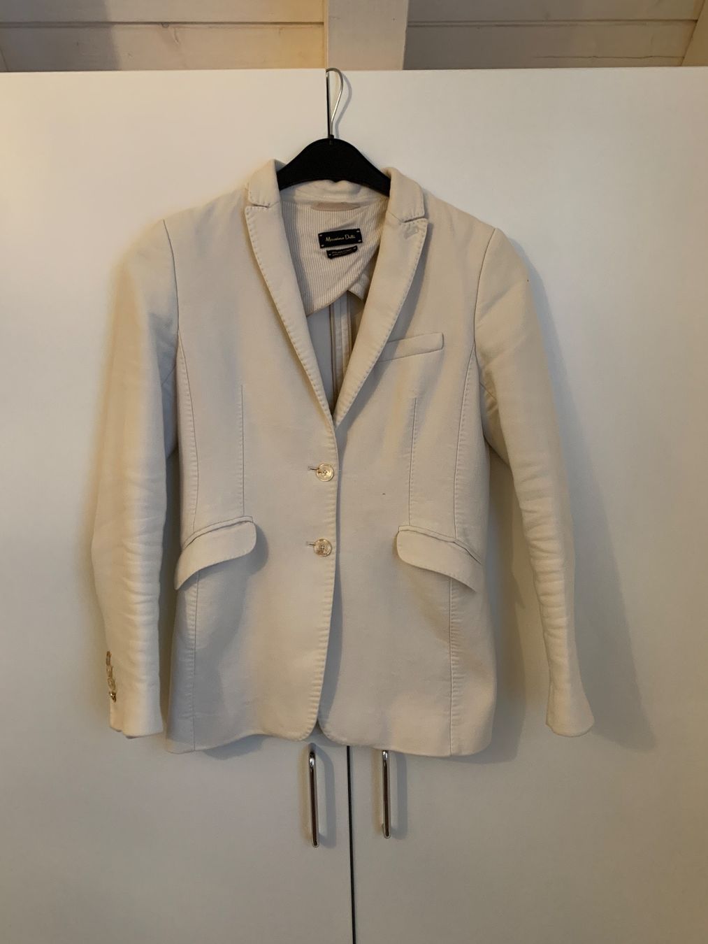 Massimo Dutti Giacche: Massimo Dutti Blazer Creme, Grösse S – Usato da Wallisellen venduto da preloved.fastfashion
