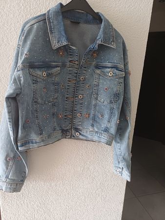 Veste en jean brodée Twinset