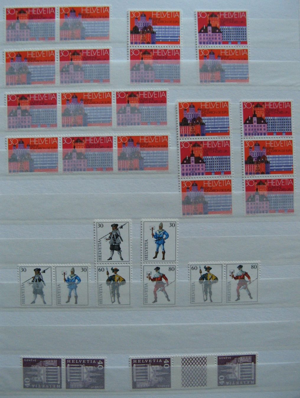 Alle Briefmarken: Kehrdrucke / Zusammenhängende postfrisch – Neu (gemäss Beschreibung) aus Frauenfeld von Interessent1 2
