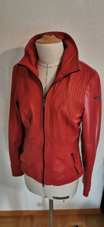 rostrote Lammlederjacke neuwertig, XS