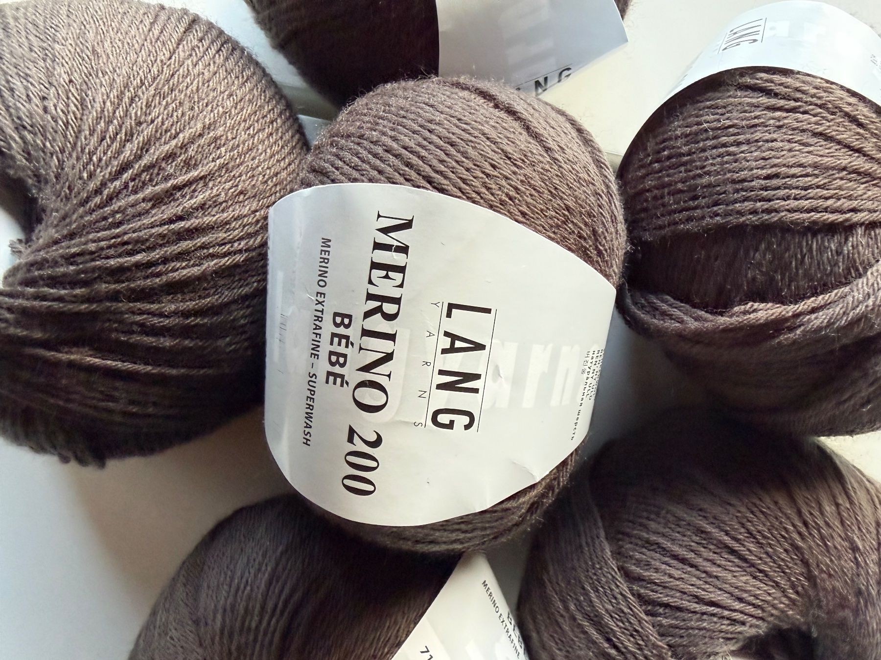Lana: 1 Knäuel Merino 200 Bébé Lang yarns – Nuovo (secondo la descrizione) da Büsserach venduto da bor_s88m