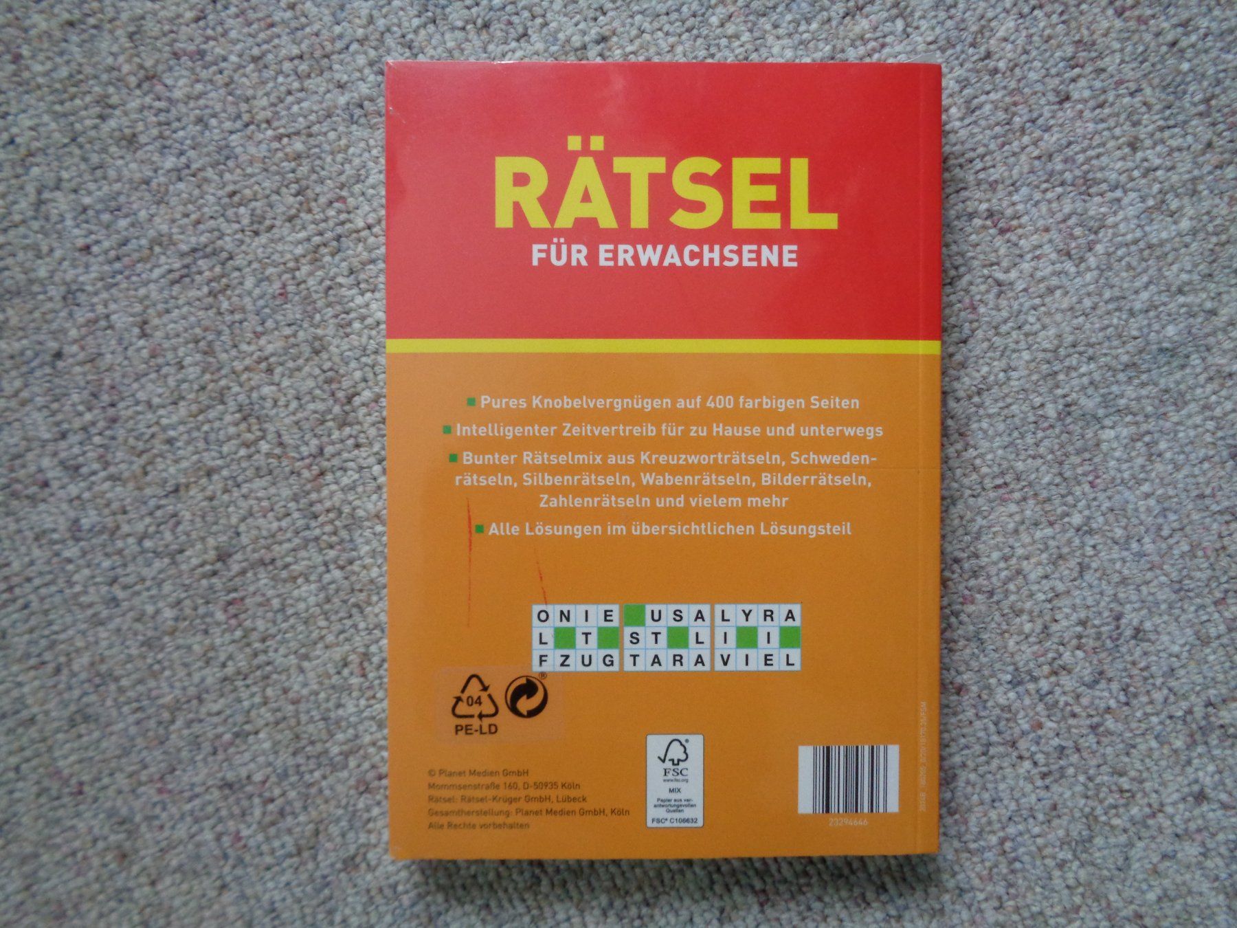 Libri: Rätsel Buch (400 Seiten) – Nuovo e nell'imballaggio originale da Langenbruck venduto da Gumsi 1