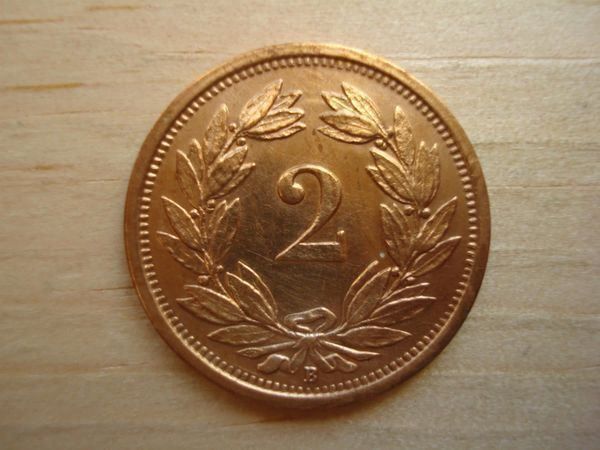Tutti le monete: (A8)  2 Rappen 1920  UNZ- – Usato da Erlach venduto da Net-Coins 1