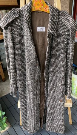 Etienne Aigner Herren-Tweed-Wollmantel Grösse 50