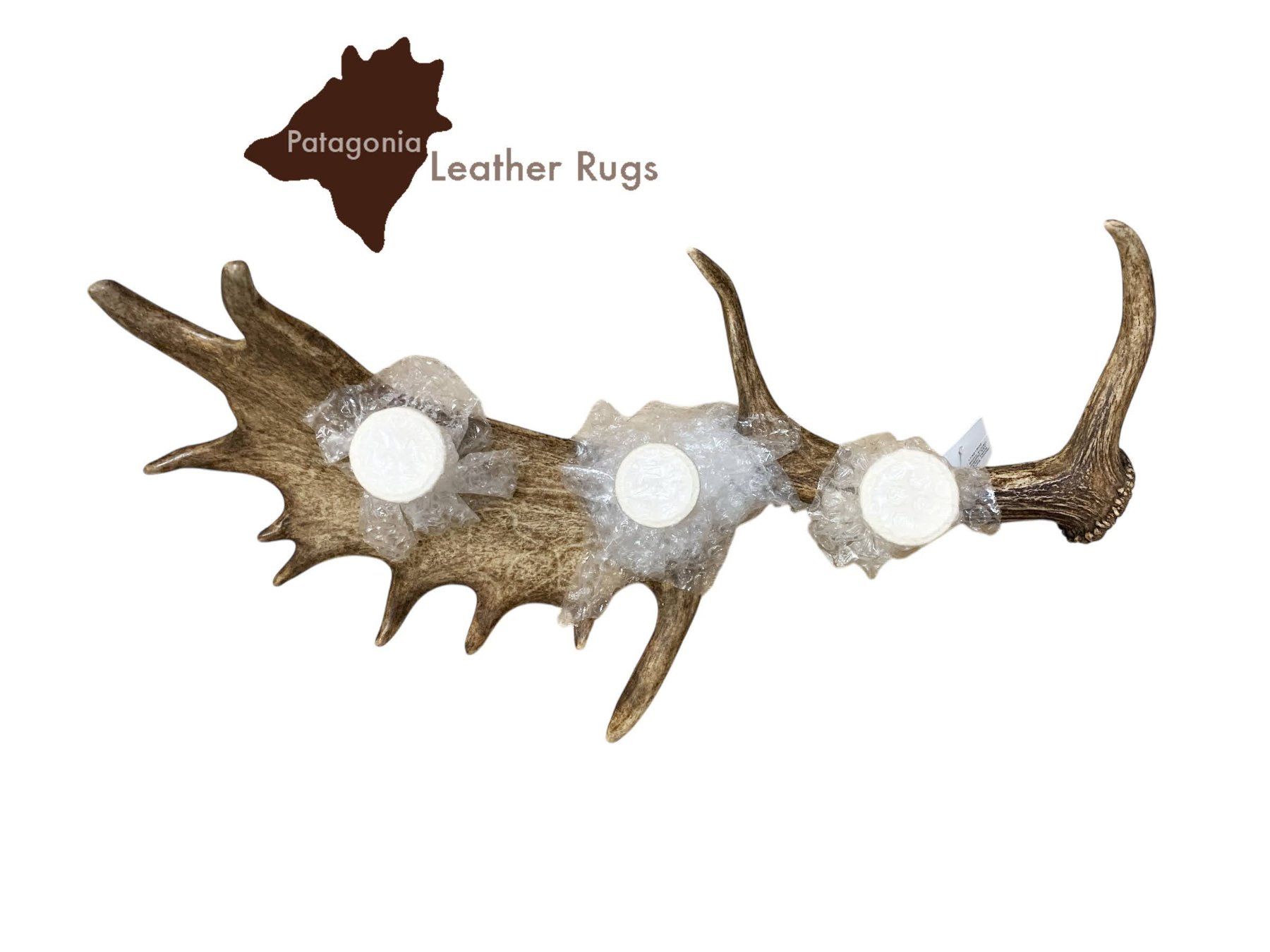 Portacandele: Kerzenhalter mit echtem Damhirsch horn – Nuovo e nell'imballaggio originale da Arbedo venduto da patagonialeatherrugs 4