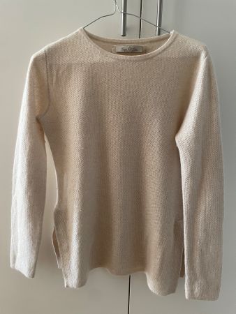 Gerto Oslo Cashmere Pullover, Creme, Top Zustand, M