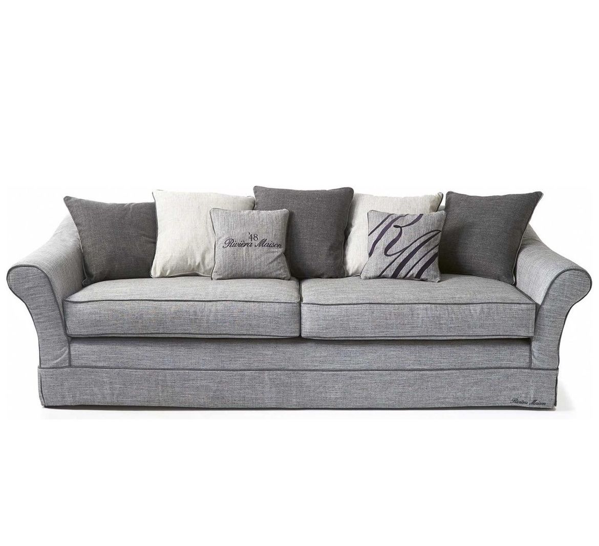 Riviera Maison Divani: Riviera Maison 3.5er Sofa/ 1.5er Sessel Leinen grau – Usato da Zürich venduto da Budulinek123