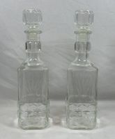 Paire de carafe en verre