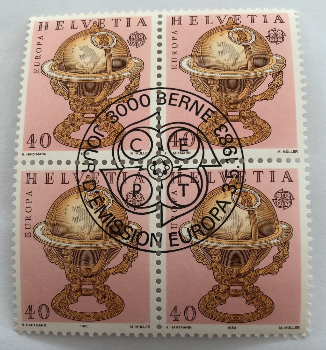 Tutti i francobolli: CH 4 er Block mit Vollstempel     – Usato da Aarau venduto da Billa007