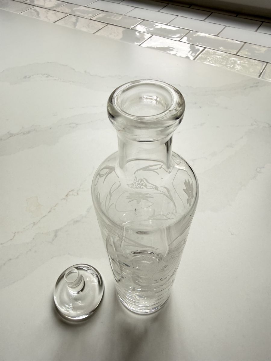 Caraffe: Kristall Karaffe mit geritztem Ornament – Nuovo (secondo la descrizione) da Rohrbach venduto da WhiteCornus 4