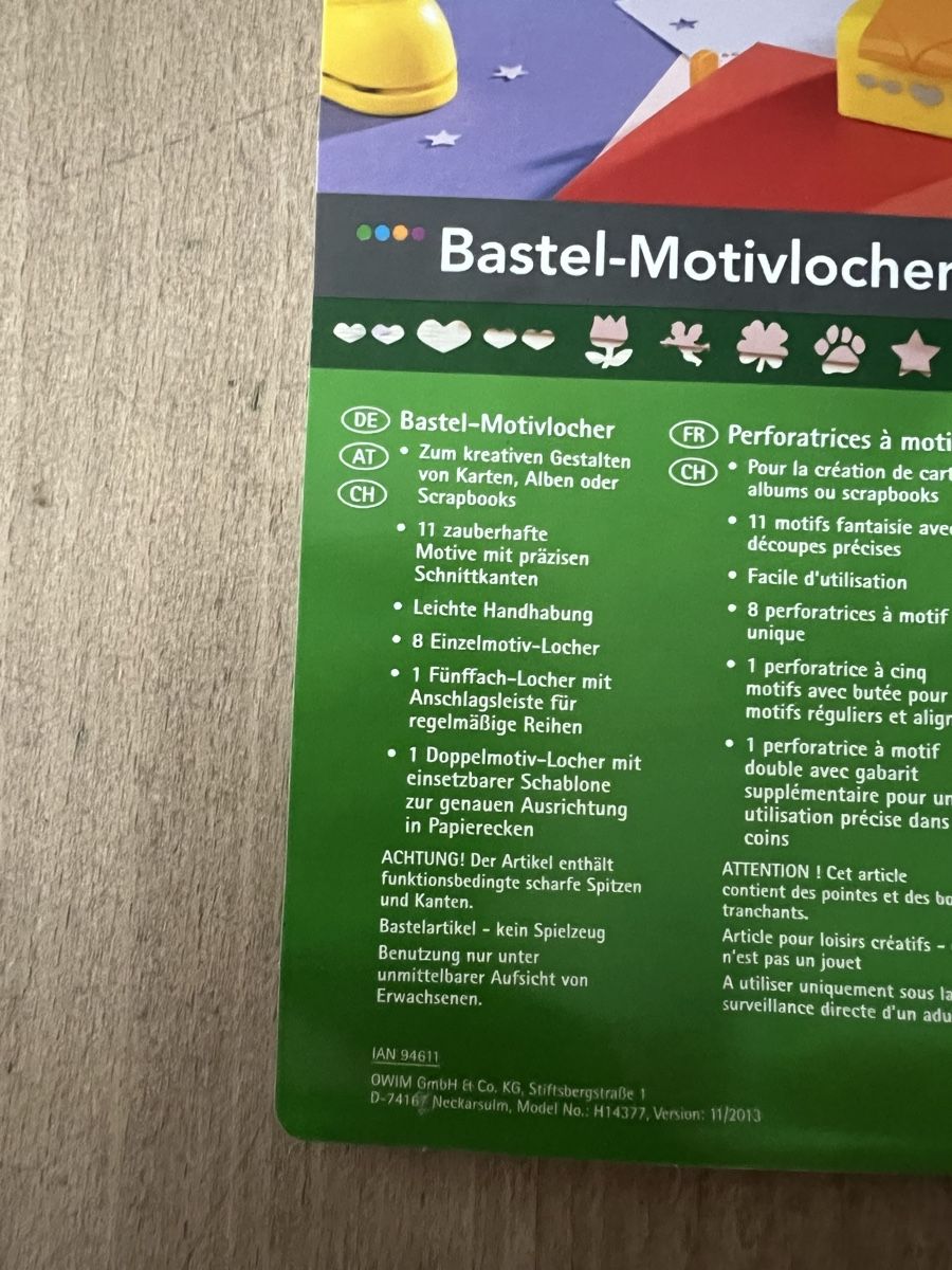 Bastelsets: Bastel-Motivlocher neuwertig – Gebraucht aus Dottikon von Eyota2012 2