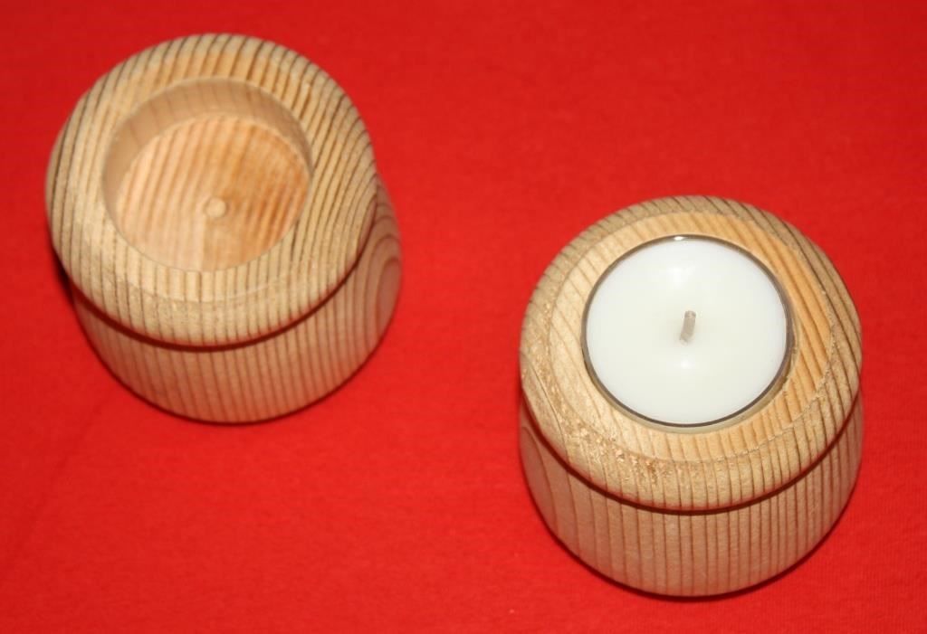 Portacandele: Kerzenständer Holz, 2 Stück – Nuovo e nell'imballaggio originale da Rüttenen venduto da Mushorn 1