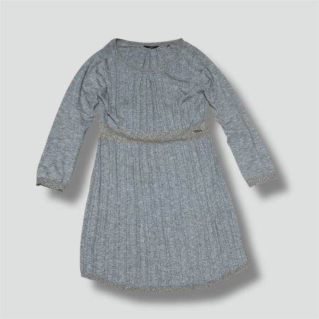 Guess glitter grey classic dress retro Kleid Robe damen
