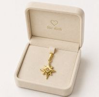 Anhänger Nord Stern mit Zirkonia aus 585 Gold 14 Karat