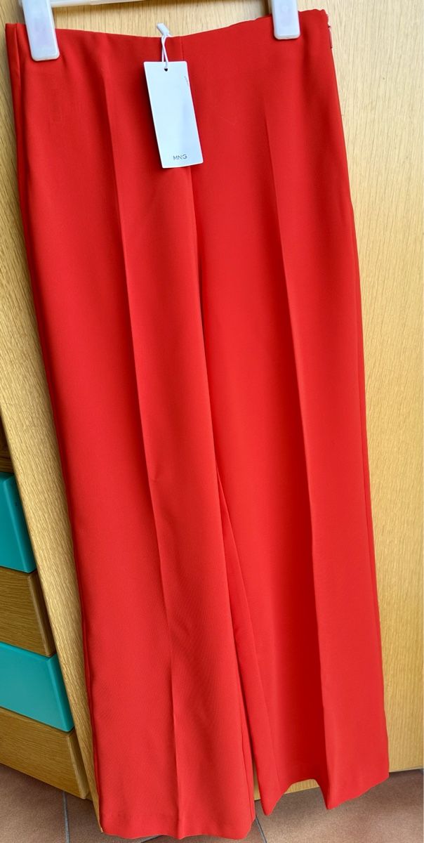 Mango Pantaloni: Wideleg-Hose mit Gürtel – Nuovo e nell'imballaggio originale da Morbio Superiore venduto da mic_8qcl 5
