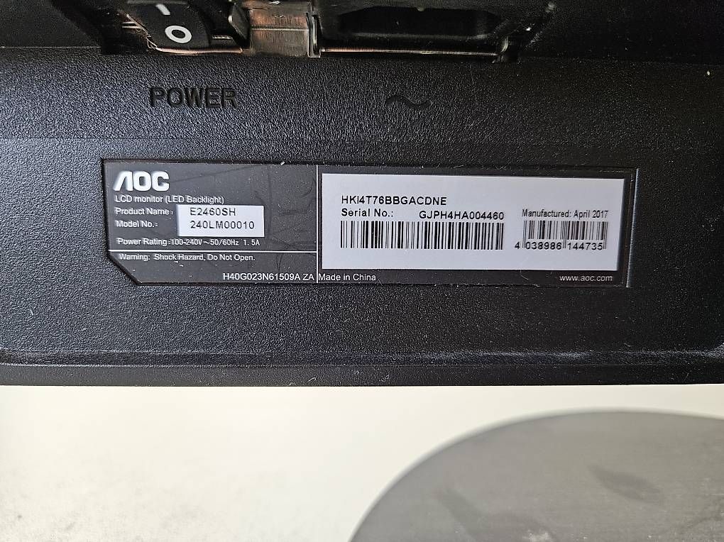 Ecrans: Monitor AOC E2560S – D'occasion à Pratval par hirschi.silas 2