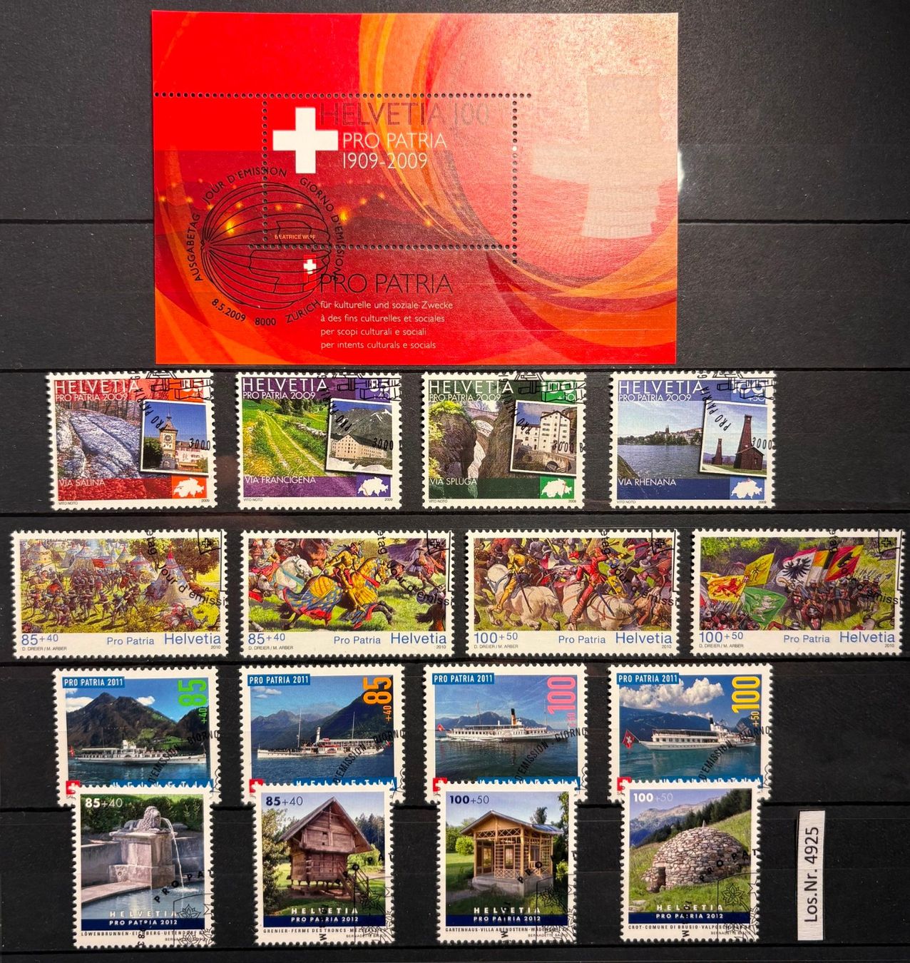 Tutti i francobolli: Serien PP 2009-2012 ET-Stempel perfekt hoher Kat. 76.- – Nuovo (secondo la descrizione) da Wallisellen venduto da mgeser01