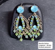Boucles d'oreilles en laiton vintage