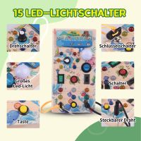 Montessori Spielzeug Busy Board mit LED Lichtschalter