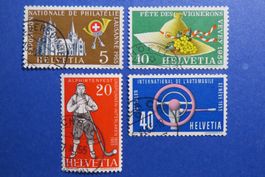 Serie Werbemarken 1955 gestempelt - SBK: 9.50.